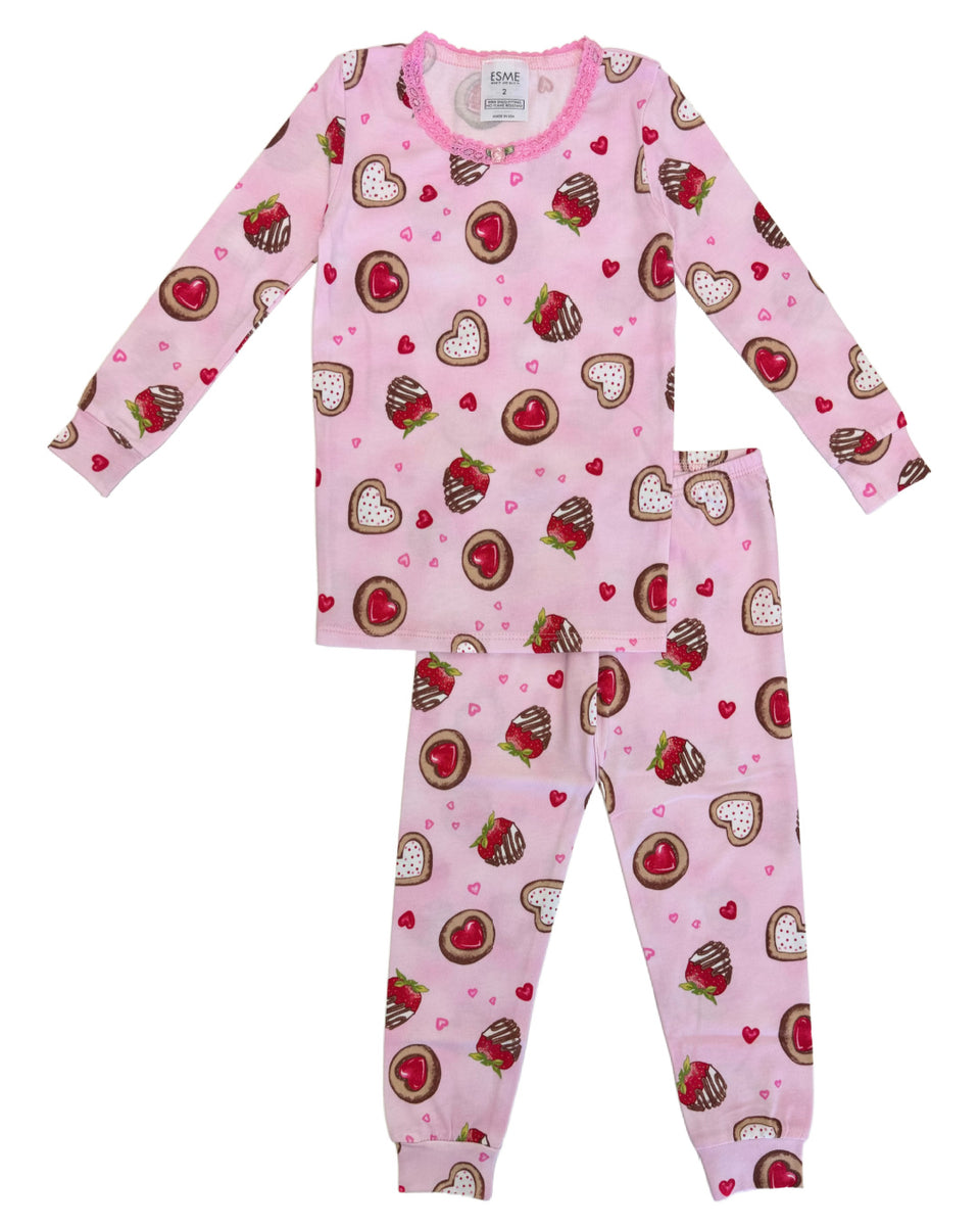 Esme Sweet Delight Strawberry Pajamas – Sprout Kids